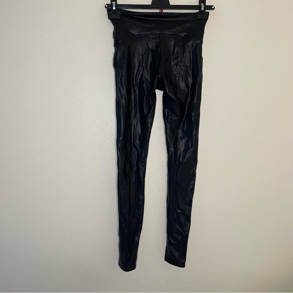 Spanx Faux Leather Leggings in Black - Picture 6 of 8